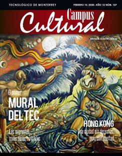 Revista 107 Mural, Hong Kong, círculo de lectura, Migrantes, Orfebres musicales, cinética programación, Cátedra Alfonso Reyes 